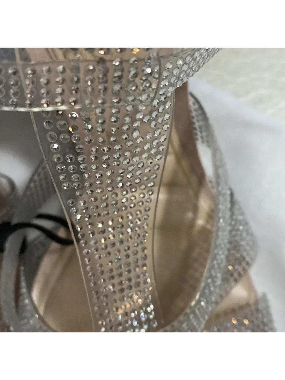 Zara VINYL HEELED CAGE TRANSPARENT SANDALS SZ US 10 EU 41 - Picture 12 of 12